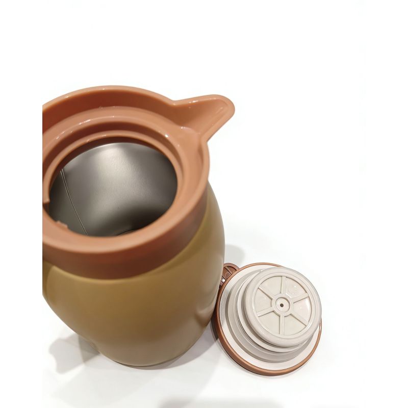 Jarra térmica aislada de acero inoxidable 304 de gran capacidad para café y té, ideal para la oficina y el hogar.