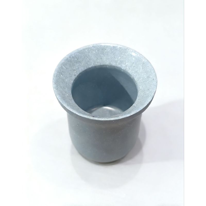 Speckled Grey Yerba Mate Cup Assortment with Curved Profiles for Stylish Home & Cafe Use