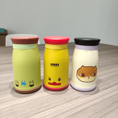 260ml Cute Cartoon Animal Stainless Steel Insulated Water Bottle Leakproof Vacuu Thermos BPA-free Kids Water Bottle