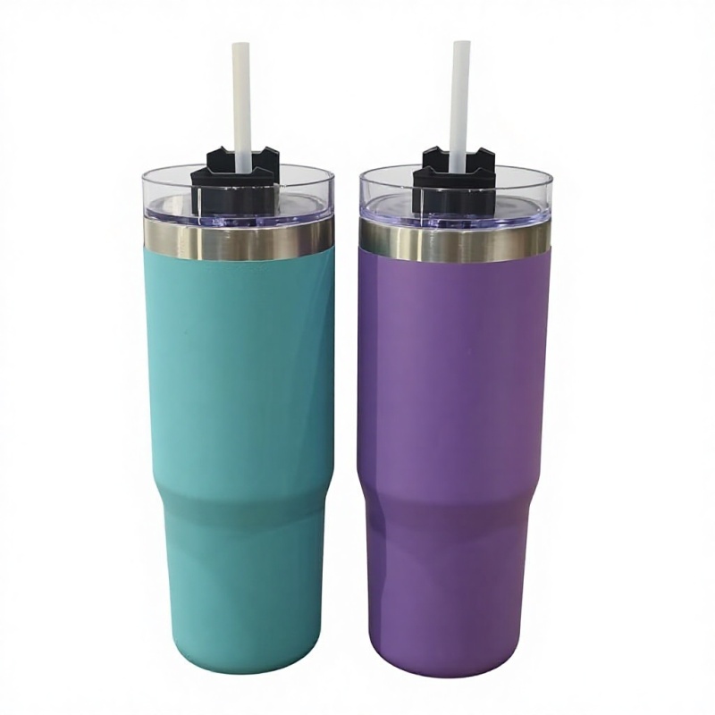 Wholesale  Double Wall Stainless Steel Vacuum Tumbler 30oz Leak-Proof Eco-Friendly Hot/Cold 6-Hour Portable Travel Home Outdoor