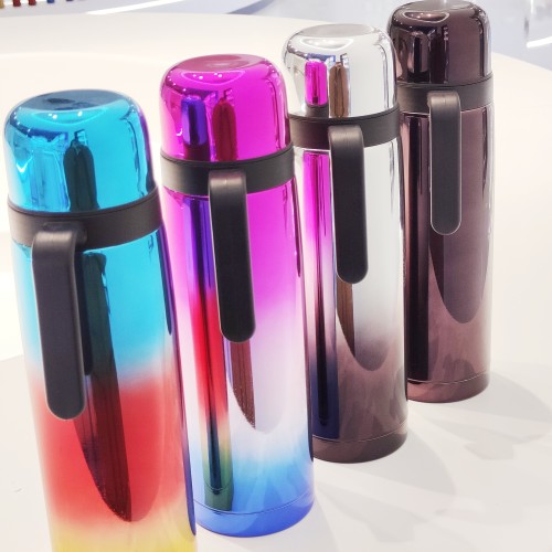 Classic 1000ml Stainless Steel Vacuum Insulated Sports Water Bottle Yerba Mate Tea Cup With Handle