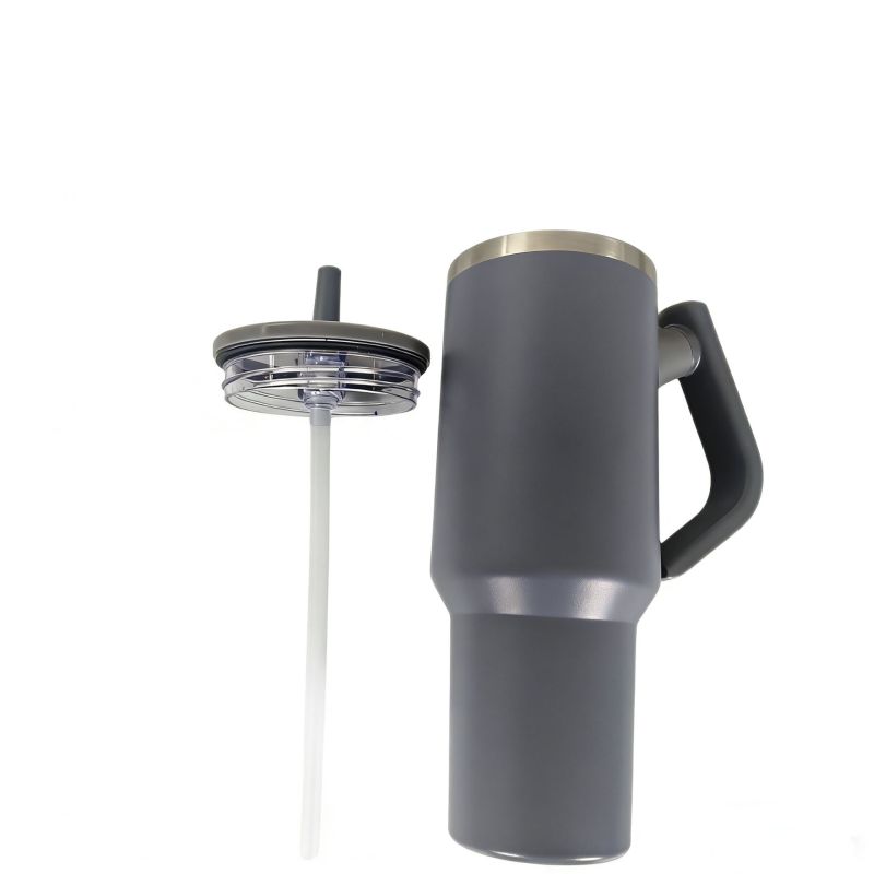 Borraccia moderna a doppia parete in acciaio inox 304, con isolamento sottovuoto, a prova di perdite, ecologica e con manico girevole, molto richiesta.