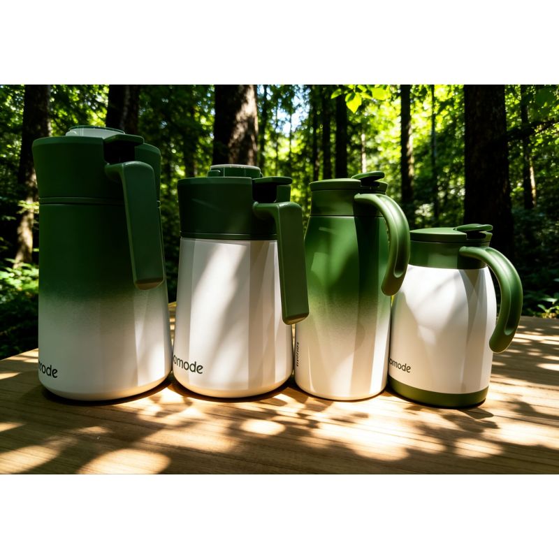 2L Stainless Steel Vacuum Insulated Kettle  Leak-proof Thermal Flask for Camping, Hiking & Outdoor Adventures