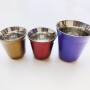 80ml 160ml Italy Coffee Mug Double Wall Coffee Cup Set Stainless Steel Small Wine Glass