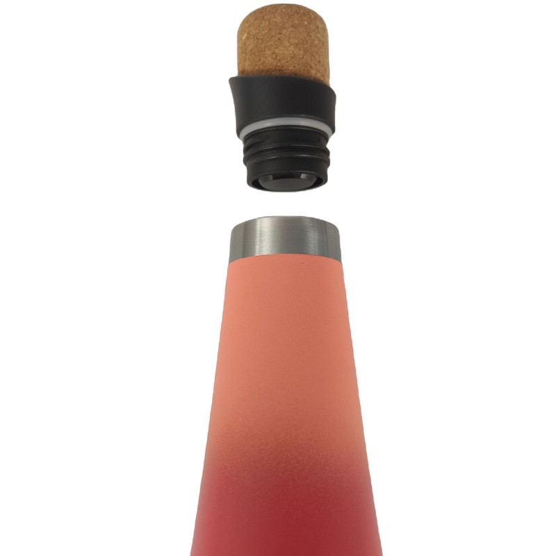 Hochwertige, vakuumisolierte Rotweinflasche aus Edelstahl, 500 ml – umweltfreundlich, auslaufsicher – ideales Geschäftsgeschenk