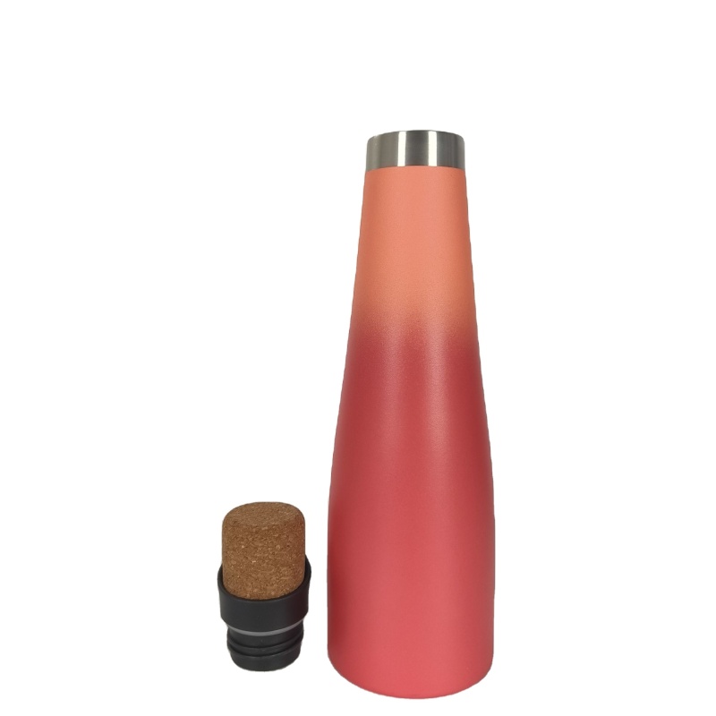 Hochwertige, vakuumisolierte Rotweinflasche aus Edelstahl, 500 ml – umweltfreundlich, auslaufsicher – ideales Geschäftsgeschenk