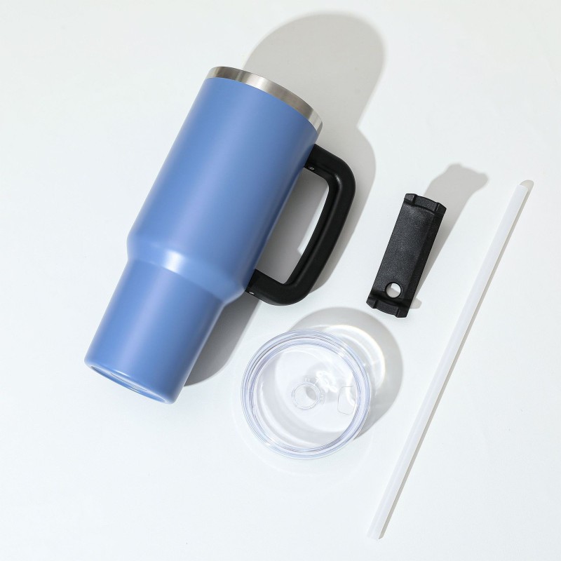 Adventure Double Wall 304 Stainless Steel Vacuum Flask Water Bottle 40oz Tumbler with Lid and Straw