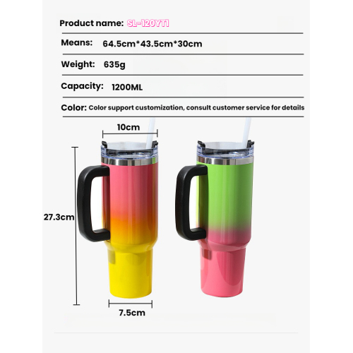 Adventure Double Wall 304 Stainless Steel Vacuum Flask Water Bottle 40oz Tumbler with Lid and Straw