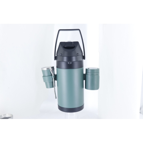 Portable Double Walled Stainless Steel Airpot Water Tea Caddy Garrafa Yerba Mate Tea Airpot Thermos