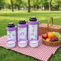 Custom Logo Love Heart Vacuum Insulated Thermos Flask | Food Grade Stainless Steel Camping Travel Bottle Carry Handle Rope