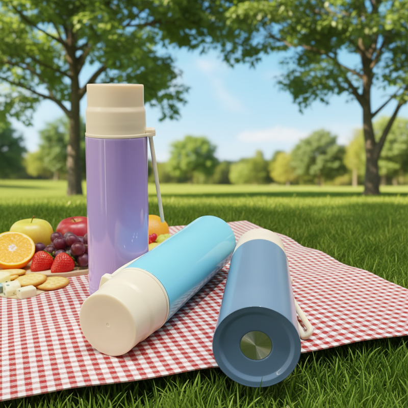 Wholesale 500ml Classic Double Wall Stainless Steel Vacuum Insulated Water Bottle with Handle for Camping