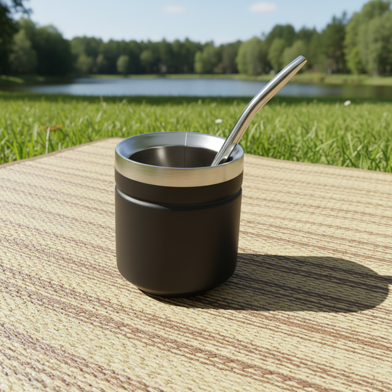 304 Stainless Steel Customized Double Wall Vacuum Insulated Camping Tea Coffee Cup Beer Mug Spoon Straw Eco-Friendly Wide Mouth