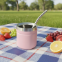 304 Stainless Steel Customized Double Wall Vacuum Insulated Camping Tea Coffee Cup Beer Mug Spoon Straw Eco-Friendly Wide Mouth