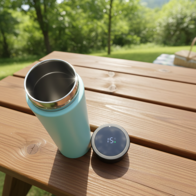 Best Selling 2026 Double Wall Vacuum Insulated Stainless Steel Water Bottle Smart Flask LED Temperature Display 12-24 Hours