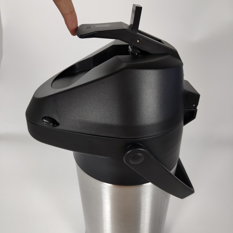 Doppelwandiger, vakuumisolierter Edelstahl-Thermoskannen-Kaffeespender mit Hebelmechanismus und Pumpe