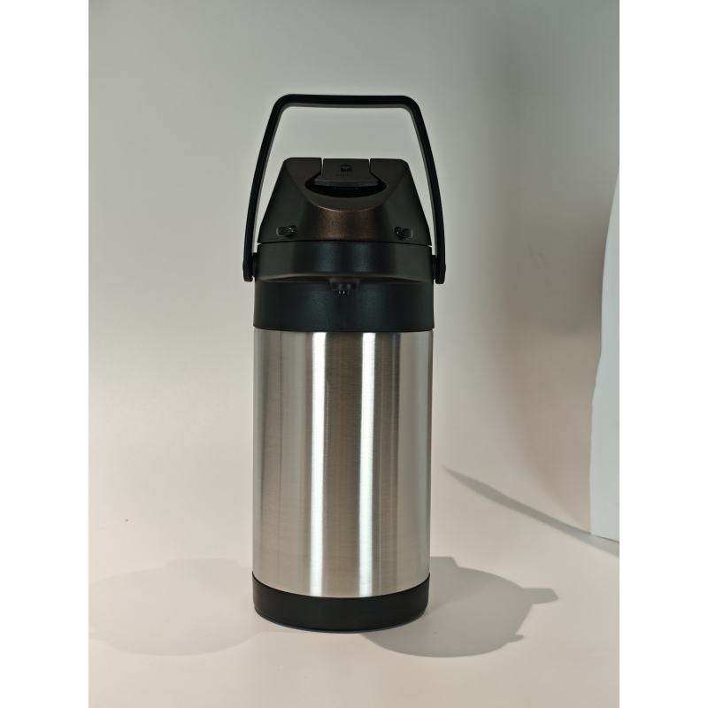 Doppelwandiger, vakuumisolierter Edelstahl-Thermoskannen-Kaffeespender mit Hebelmechanismus und Pumpe