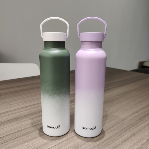 Costom Logo Outdoor Fitness Standard Mouth Stainless Steel Double Wall Sport Water Bottle