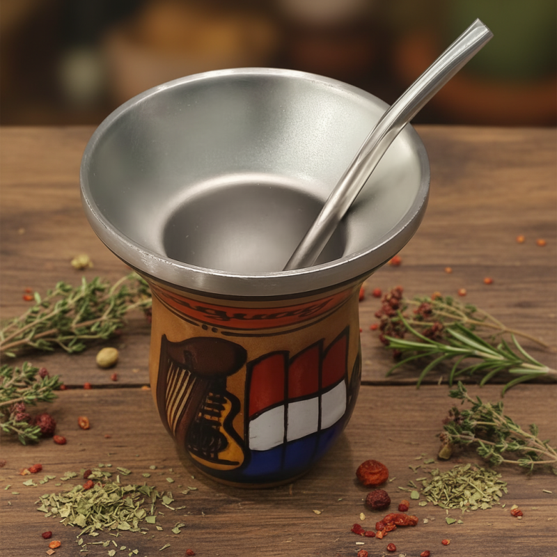 Factory Wholesale Double Wall Vacuum Insulated Stainless Steel Yerba Mate Cup Bombilla Straw Leak-Proof BPA Free for Party