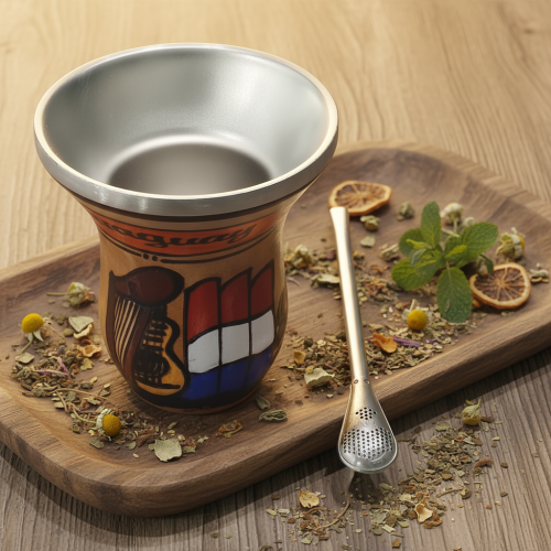 Factory Wholesale Double Wall Vacuum Insulated Stainless Steel Yerba Mate Cup Bombilla Straw Leak-Proof BPA Free for Party