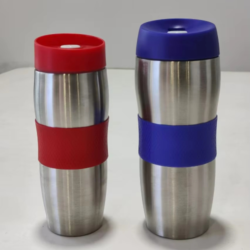 High Quality Classic Curve Design Press Cover Silicone Ring Non-Slip 304 Stainless Steel Vacuum Flask Auto Car Cup High Quality Classic Curve Design Press Cover Silicone Ring Non-Slip 304 Stainless Steel Vacuum Flask Auto Car Cup