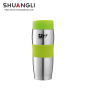 High Quality Classic Curve Design Press Cover Silicone Ring Non-Slip 304 Stainless Steel Vacuum Flask Auto Car Cup