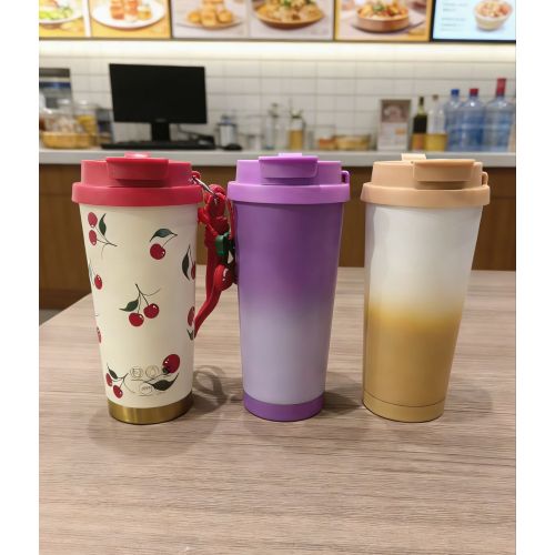 500ml Dongya Double Layer Vacuum Stainless Steel Coffee Mug, Leakproof Insulated Cup for Daily Use
