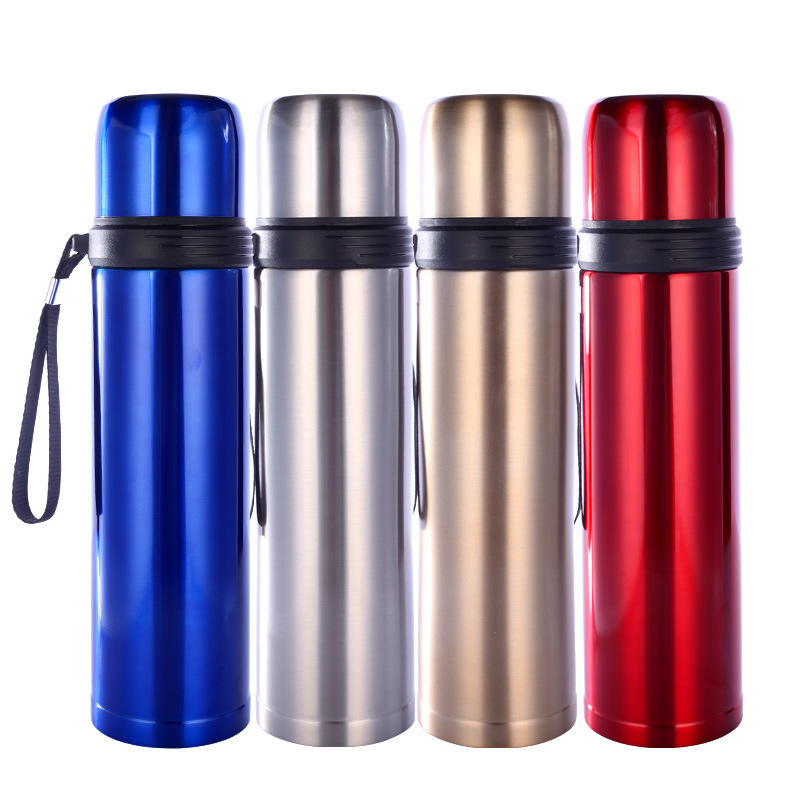 Wholesale Big Capacity Stainless Steel Insulated Vacuum Bullet Flasks Thermos Water Bottle for Outdoor