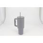 40 oz Double-Wall Stainless Steel Vacuum Insulated Travel Tumbler Water Cup with Handle Lids and Straw for Car Use