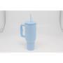 40 oz Double-Wall Stainless Steel Vacuum Insulated Travel Tumbler Water Cup with Handle Lids and Straw for Car Use