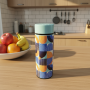 304 Stainless Steel Double Wall Vacuum Insulated Classic Light Back to School Geometric Pattern Multi-size Travel Tumbler