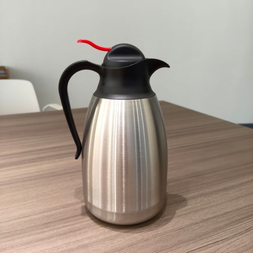 Classic Stainless Steel Double Wall Vacuum Carafe Kettle Coffee Pot with Spout Cap