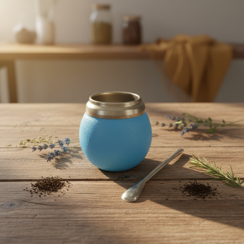 Wholesale 120ML 210ML Argentine Yerba Mate Tea Cup with Spoon Vacuum Insulated Stainless Steel Double Wall Party Mate Gourd Cups