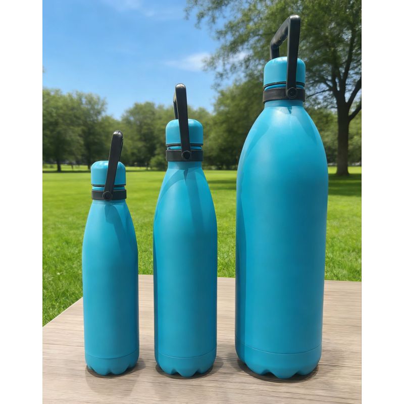 Outdoor Sports Stainless Steel Water Bottle 304 Vacuum Insulated 500ml/750ml Capacity 12-24 Hours Thermal Performance Leak-Proof