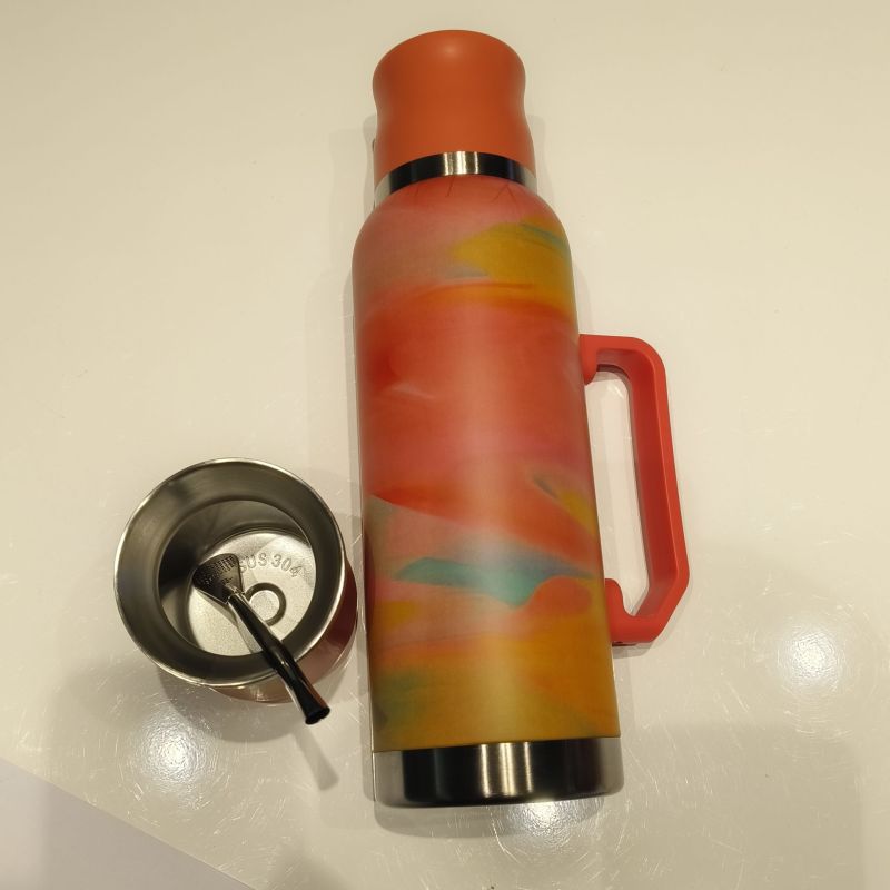 Classic Stainless Steel Double Wall Vacuum Flask Set BPA Free Leak-Proof 12-24 Hours Thermal Insulation Camping Outdoor Use