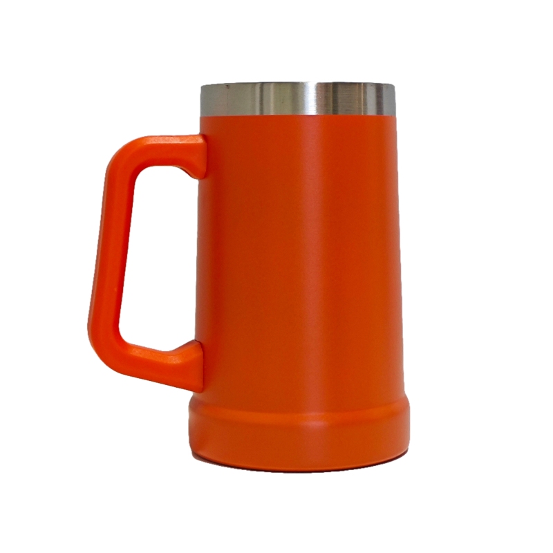 Caneca de cerveja de alta qualidade, copo térmico de aço inoxidável para cerveja.