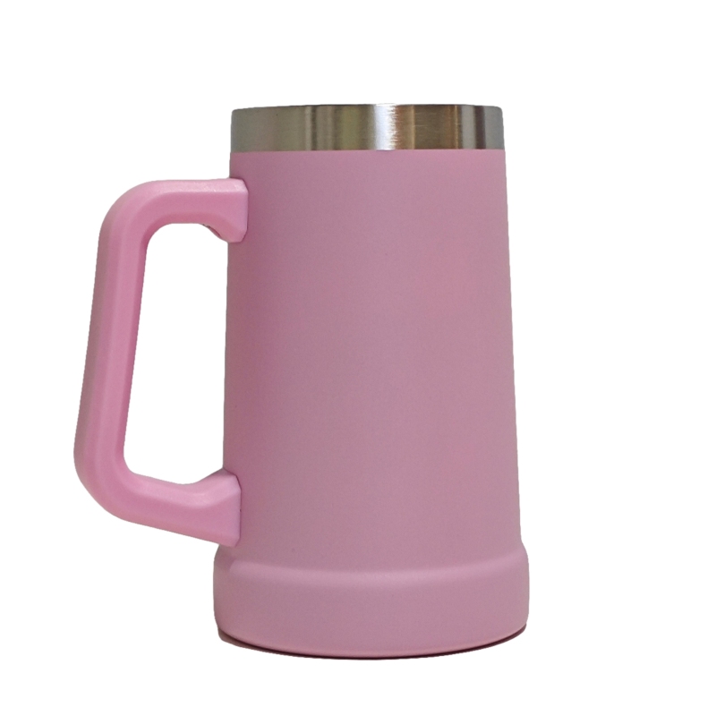 Caneca de cerveja de alta qualidade, copo térmico de aço inoxidável para cerveja.
