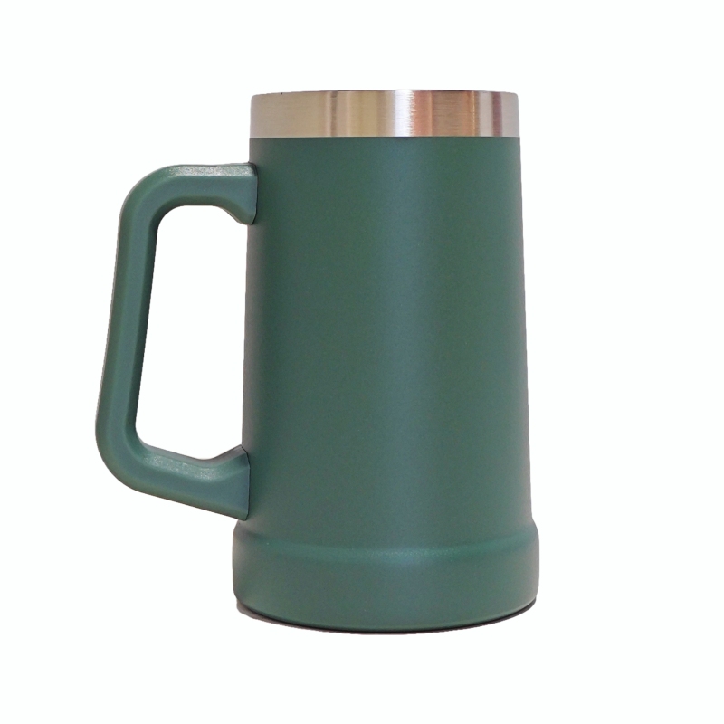 Caneca de cerveja de alta qualidade, copo térmico de aço inoxidável para cerveja.