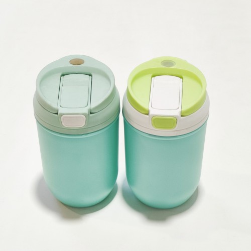 Eco Friendly Custom Mug logo Colorful Sustainable Cups Coffee Thermal Mug with Silicone Lid