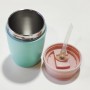 Umweltfreundlicher, individuell gestaltbarer Becher mit Logo, farbenfrohe, nachhaltige Thermobecher mit Silikondeckel