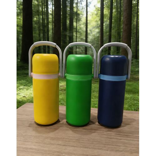 Portable Handle Travel Kettle Stainless Steel Vacuum Insulated Water Bottle Leakproof Thermal Flask for Outdoor Camping Picnic