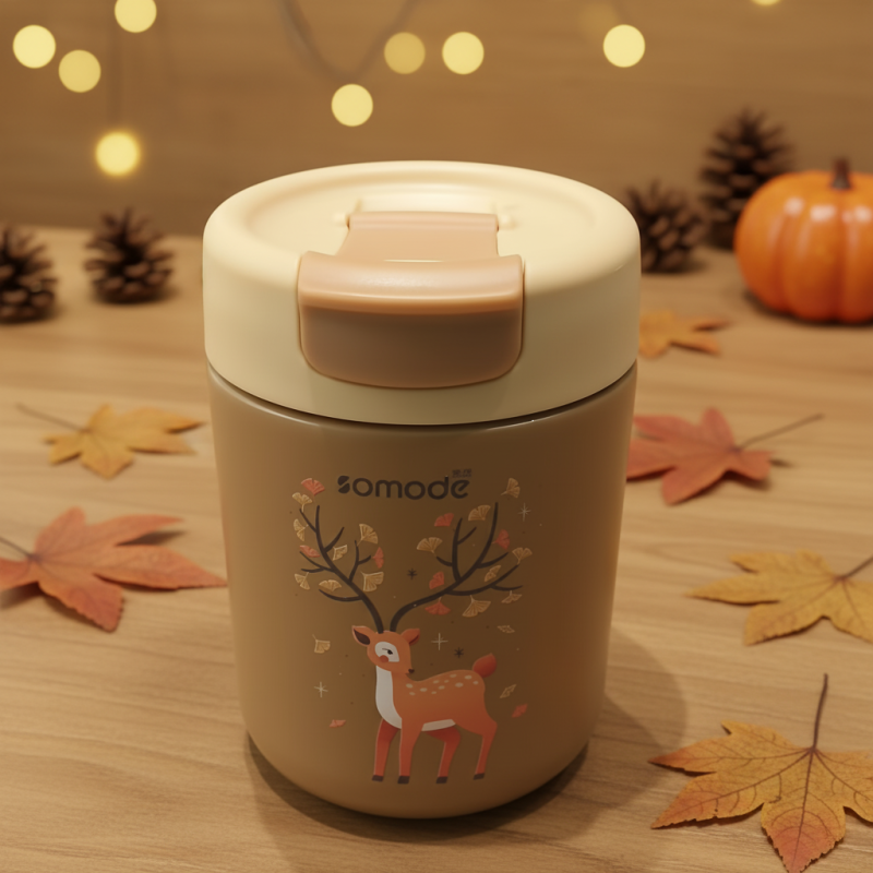 2026 Hot Sale New Light Stainless Steel Double Wall Vacuum Coffee Mug-Leak-proof BPA Free Portable Camping Gift Cup for Office