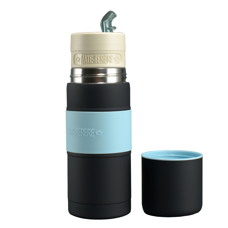 2023 Newest Upgrade Argentina Hot Selling Double Wall Stainless Steel Rubber Painting Vacuum Yerba Mate Thermos Bottle