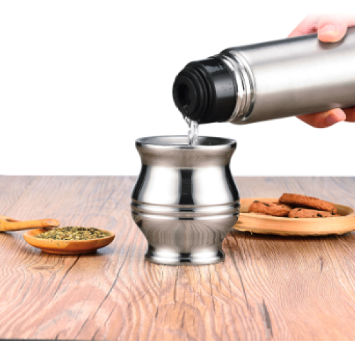 Stainless Steel  Vacuum Flasks and Mate Cup Suit  Customized in Color and Packaging