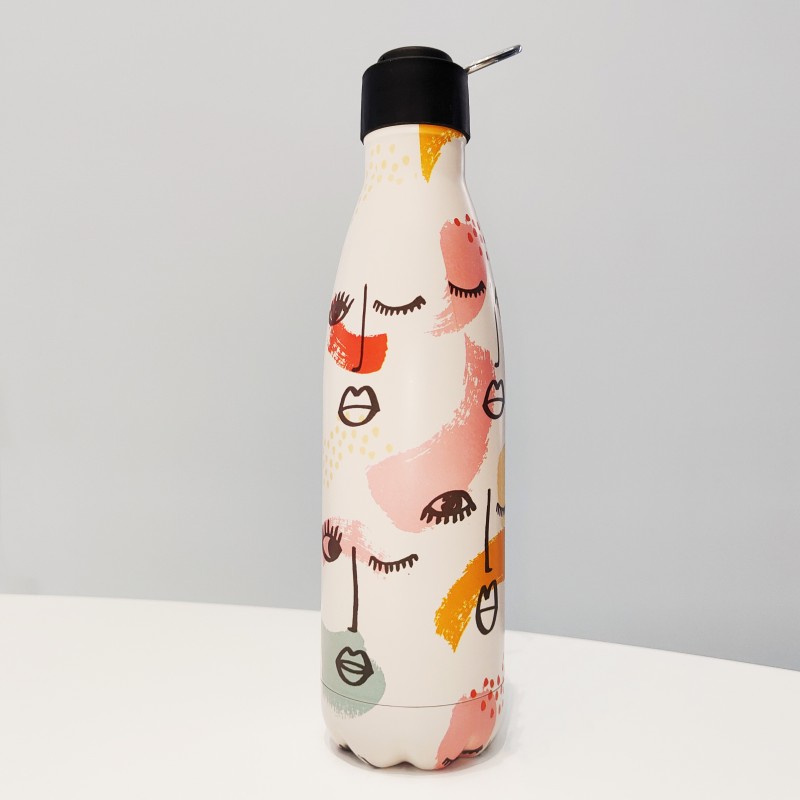 Modern Design Cola Shaped 1000ML 750ML 500ML 350ML Stainless Steel  Sport Water Bottle
