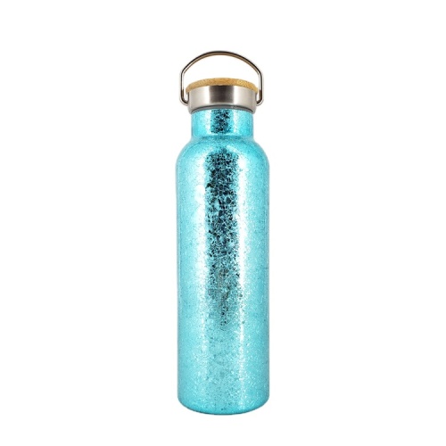 Glitter Powder Coated Colorful Double Wall Vacuum Insulated Travel Stainless Steel Sport Water Bottle with Handle Glitter Powder Coated Colorful Double Wall Vacuum Insulated Travel Stainless Steel Sport Water Bottle with Handle