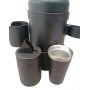 Insulated Thermos with Dual Drinking Options Large Capacity Travel Flask with Detachable Cups for Daily Use Adventures