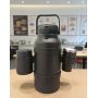 Insulated Thermos with Dual Drinking Options Large Capacity Travel Flask with Detachable Cups for Daily Use Adventures
