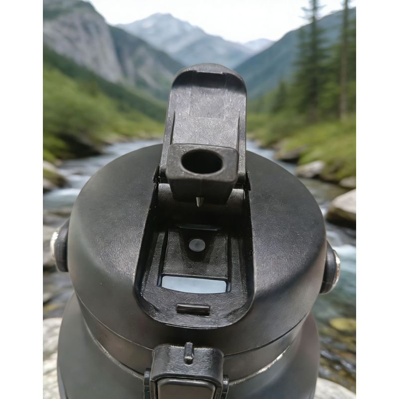 Insulated Thermos with Dual Drinking Options Large Capacity Travel Flask with Detachable Cups for Daily Use Adventures