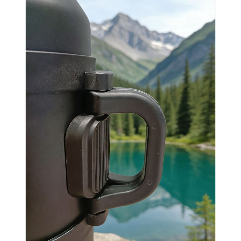 Insulated Thermos with Dual Drinking Options Large Capacity Travel Flask with Detachable Cups for Daily Use Adventures