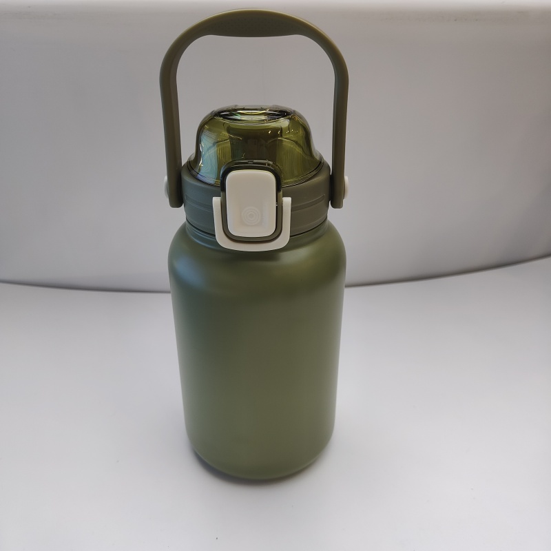 New Design Wholesale Kids Cute Bounce Cover Double Vacuum Travel Outdoor Thermos with Handle